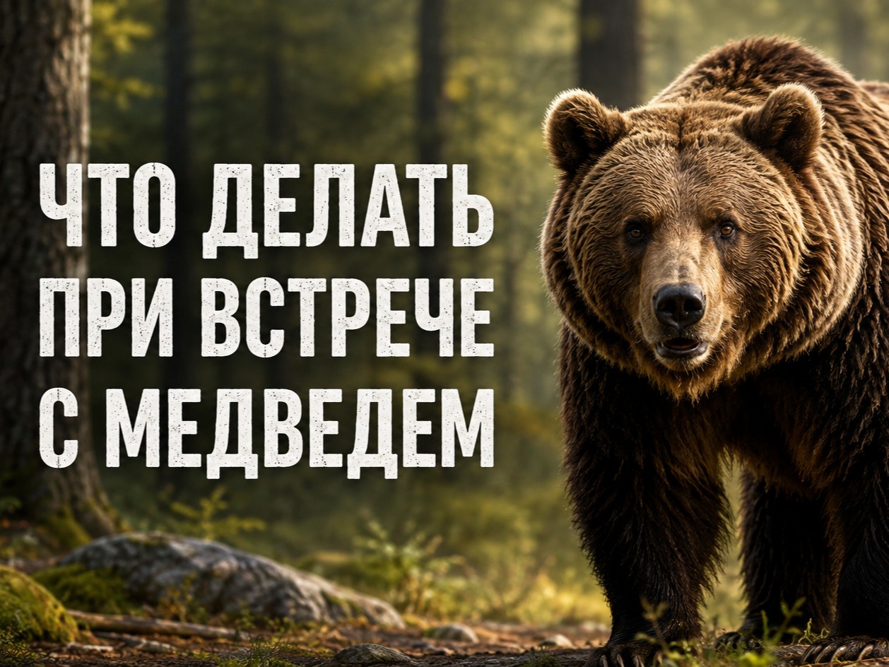 памятка о действиях при встрече с бурым медведем